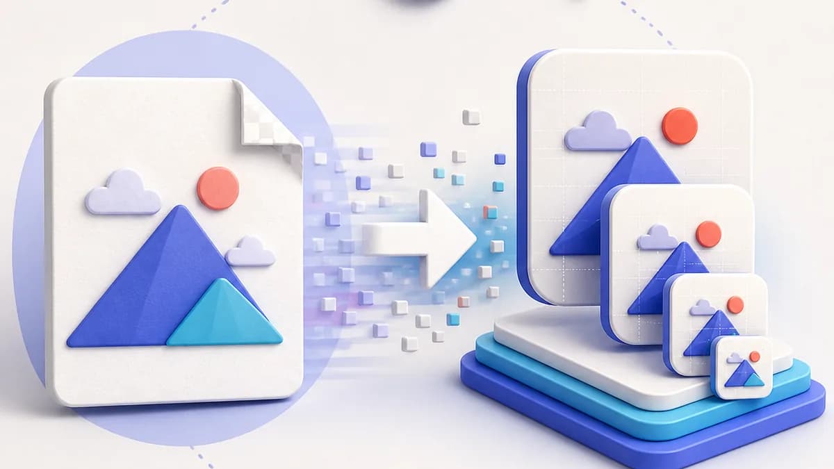 PNG image transformed into a multi-size ICO container